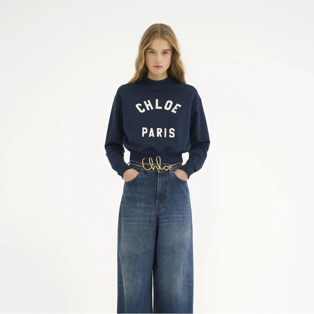 ✨ CHLOE navy logo sweatshirt $1,190